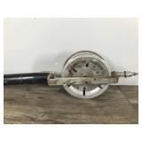 Vintage Metal Fishing Rod with Large Reel