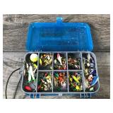 Plano Double Sided Mini Magnum 3213 Tackle Box Full of Pan Fish Jigs and More
