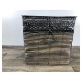 Weaved Household Storage Box with Metal Frame