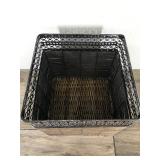 Weaved Household Storage Box with Metal Frame