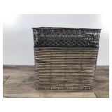 Weaved Household Storage Box with Metal Frame