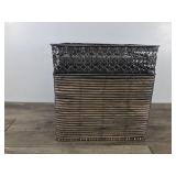 Weaved Household Storage Box with Metal Frame
