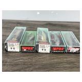 Lot of 5 Rapala Fishing Lures in Boxes