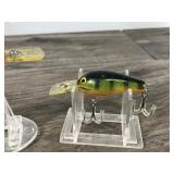 Lot of 9 Rapala Fat Rap Fishing Lures and 1 Rapala Deep Diver 90-7