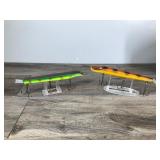 2 - Collectible Wood Musky Lures - Suick & Hi-Fin Fooler Wood Jerk Bait