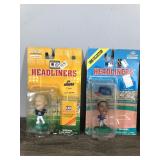 1996 & 1998 Football & Baseball Corinthian Headliner Figurines - Roberto Alomar - Reggie White - Kenny Lefton - Kevin Greene