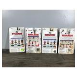 1996 & 1998 Football & Baseball Corinthian Headliner Figurines - Roberto Alomar - Reggie White - Kenny Lefton - Kevin Greene