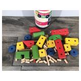 Vintage Block Craft Construction Blocks