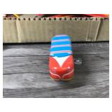 Vintage Tin Litho Playland Roller Coaster with Wind Up Car and Track
