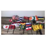 Large Lot of Miniature Flags