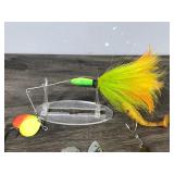 Lot of Muskie Fishing Lures - Red Eye - Slop Master Lure - Mepps Anglia Long 4 and More