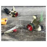 Lot of Collectible Fly Fishing Lures - Small Mouse - Poppers - Flies and More