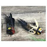 Lot of Collectible Fly Fishing Lures - Small Mouse - Poppers - Flies and More