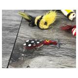 Lot of Collectible Fly Fishing Lures - Small Mouse - Poppers - Flies and More