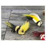 Lot of Collectible Fly Fishing Lures - Small Mouse - Poppers - Flies and More