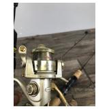 Lot of 4 Ice Fishing Rod & Reels with String and ready to go fishing