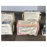 Lot of Vintage Soap and Cleaners / Fels-Naptha Soap - P&G White Laundry Soap - Blue Barrell White Laundry Soap - Crystal White Family Soap - Johnson’s Foot soap - Don Maximo Soap - Crystal White Sco
