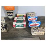 Lot of Vintage Soap and Cleaners / Fels-Naptha Soap - P&G White Laundry Soap - Blue Barrell White Laundry Soap - Crystal White Family Soap - Johnson’s Foot soap - Don Maximo Soap - Crystal White Sco
