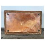 Vintage Large Incolay Stone Jewelry Box Kings Court - Carving is 3D