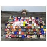 Large Lot of Collectible Matches - 7up - Super Shell - Lucky Strike - Twenty Grand Cigarettes - Sun Maid Raisons and More