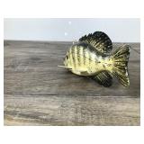 Signed Wood Crappie Fish Spearing Decoy