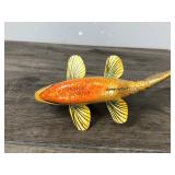 Signed Wood Sunfish Spearing Decoy