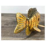 Signed Wood Sunfish Spearing Decoy