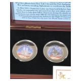 THE MATTHEW MINT REMEMBER SEPTEMBER 11TH HALF DOLLAR PAINTED SET W/ COA