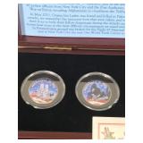 THE MATTHEW MINT REMEMBER SEPTEMBER 11TH HALF DOLLAR PAINTED SET W/ COA