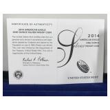2014 American Eagle One Ounce Silver Proof Coin with Box & COA