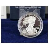 2014 American Eagle One Ounce Silver Proof Coin with Box & COA