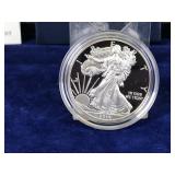 2014 American Eagle One Ounce Silver Proof Coin with Box & COA