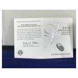 2014 American Eagle One Ounce Silver Proof Coin with Box & COA
