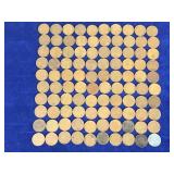 99 Wheat Pennies - 1 Steel War Wheat Penny & 105 Regular Pennie’s - Dates for Wheat Pennies Listed in Description