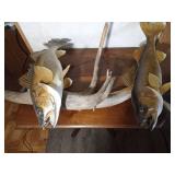 Double walleye mount