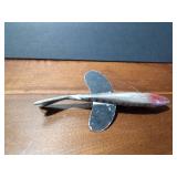 Fishing spearing Vintage all metal decoy