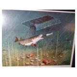 Les Kouba signed & framed (Dark House Action) print