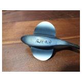Signed Perch decoy with metal fins by Paul E. Mohl
