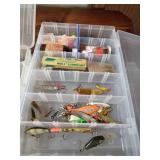 Gander Mountain cloth tackle box with 4 organizer boxes full of tackle