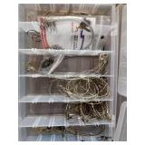 Gander Mountain cloth tackle box with 4 organizer boxes full of tackle