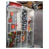Gander Mountain cloth tackle box with 4 organizer boxes full of tackle
