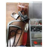 Gander Mountain cloth tackle box with 4 organizer boxes full of tackle