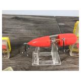 4 - VINTAGE FISHING LURE- NEON MICKEY LURE - LIGHTS AS IT SWIMS