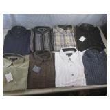 (A-3) 8 New Cotton Reel Shirts Butt...