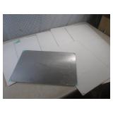 (G-1) 8 Metal Blank Signs in White ...