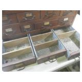 (EW6) Antique Wood 15-Drawer Cabine...