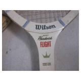 (H-1) 4 Vintage Wood Wilson Tennis ...