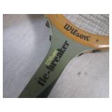 (H-2) 4 Vintage Wood Wilson Tennis ...