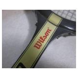 (H-2) 4 Vintage Wood Wilson Tennis ...