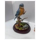 Japan Lusterware Toothpick Holder and Resin Bluebird